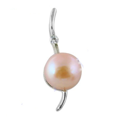 925 silver pink pearl pendant for women | elegant jewelry