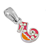将图像加载到图库查看器中， 925 Silver Enamel Number 5 Pendant for Women | Charm Jewelry

