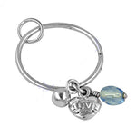 Load image into Gallery viewer, Silver Heart Charm Keychain for Women | Love Gift
