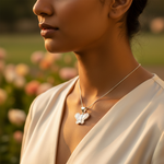 将图像加载到图库查看器中， 925 Silver Butterfly Pendant for Women | Mother of Pearl
