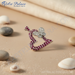 Load image into Gallery viewer, Silver Ruby Heart Pendant Necklace | Women&#39;s Gift Jewelry
