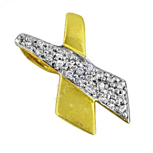 Gold plating & diamond pendant necklace for women | luxury jewelry