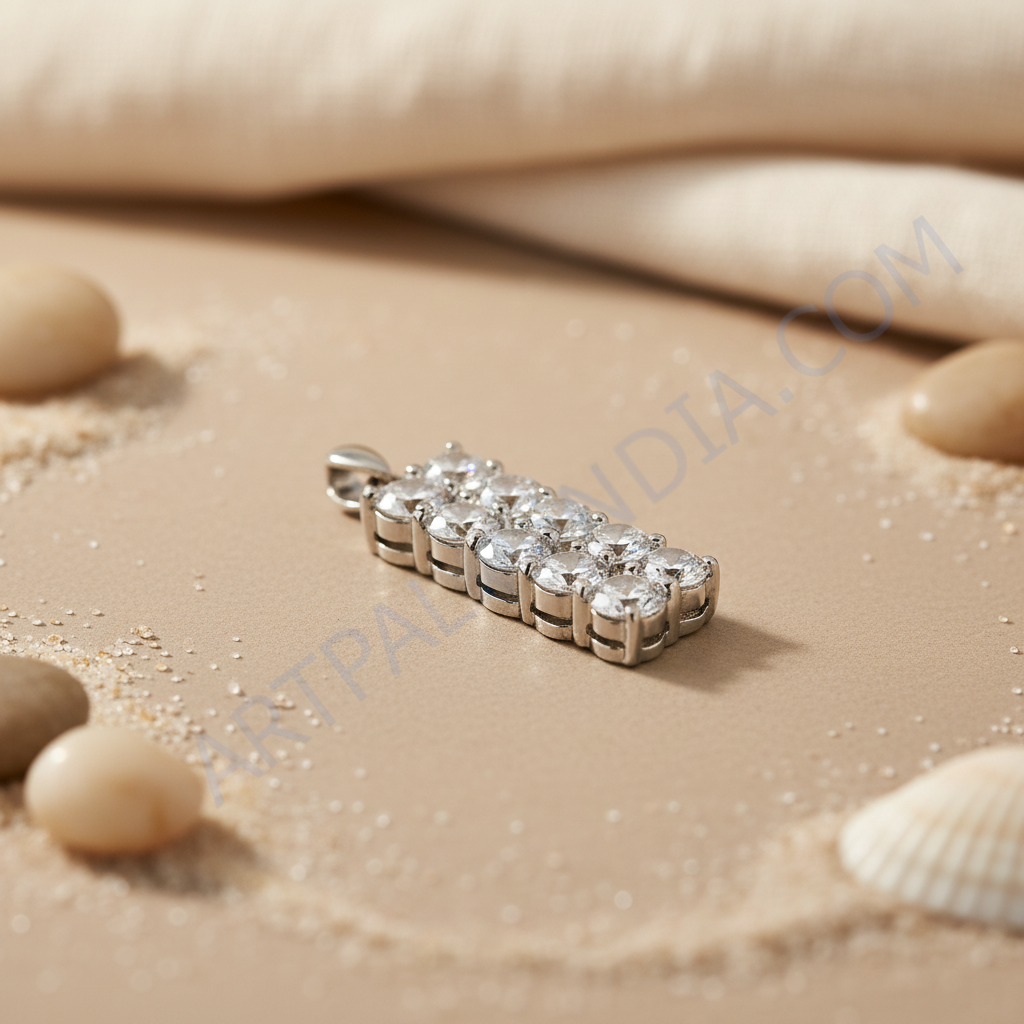 925 silver cubic zirconia pendant for women | daily wear