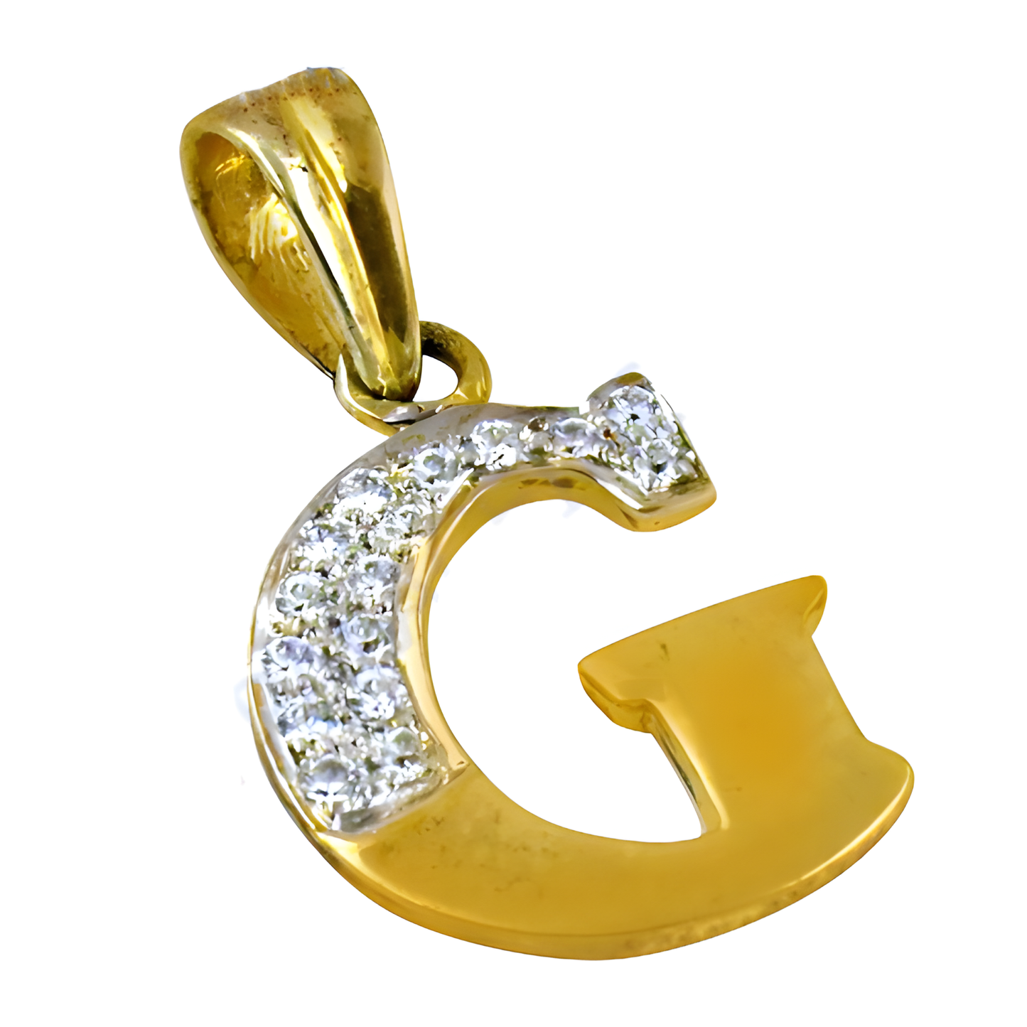 Wholesale CZ Gemstone Gold Plated Silver Alphabet Pendant - Best Prices & Quality