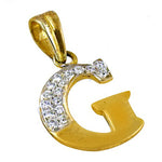 Load image into Gallery viewer, gold plating Letter G Pendant with Diamonds | Women's Initial Jewelry
