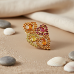 Load image into Gallery viewer, gold plating Gemstone Cluster Ring for Women | Statement Jewelry
