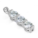 将图像加载到图库查看器中， 925 Silver Cubic Zirconia Pendant Necklace for Women
