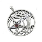 将图像加载到图库查看器中， 925 Silver Tree of Life Pentacle Pendant | Spiritual Jewelry
