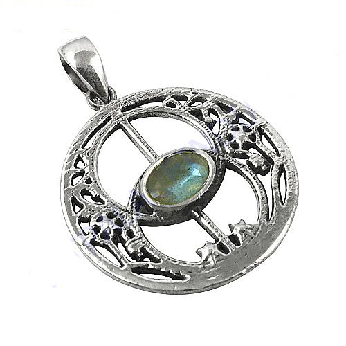 925 silver labradorite pendant necklace for women | gift jewelry