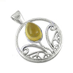 将图像加载到图库查看器中， 925 Silver Citrine Pendant for Women | Gemstone Jewelry

