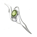 将图像加载到图库查看器中， 925 Sterling Silver Peridot Pendant for Women | Modern Jewelry
