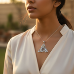 Load image into Gallery viewer, 925 Silver Trinity Knot Pendant Necklace | Women&#39;s Jewelry Gift
