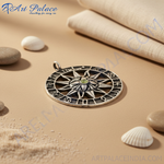 Load image into Gallery viewer, 925 Silver Zodiac Pendant with Gemstone | Astrology Jewelry
