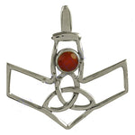 Load image into Gallery viewer, 925 Silver Celtic Pendant with Red Gemstone for Women
