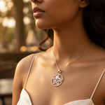 将图像加载到图库查看器中， 925 Silver Raven Pentagram Pendant for Women | Gothic Jewelry
