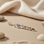 Load image into Gallery viewer, 925 Silver Chakra Pendant Necklace | Gemstone Jewelry for Women
