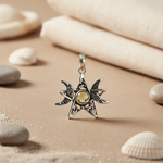 将图像加载到图库查看器中， 925 Silver Celtic Sun Pendant for Women | Gemstone Jewelry
