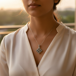 将图像加载到图库查看器中， 925 Silver Marcasite Pendant for Women | Daily Wear Gift
