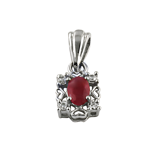 Gracious Fashion Cubic Zirconia Silver Pendant