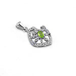 将图像加载到图库查看器中， 925 Silver Peridot Pendant for Women | Gemstone Jewelry
