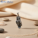 Load image into Gallery viewer, 925 Sterling Silver Owl Pendant Necklace | For Women | Gift
