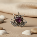将图像加载到图库查看器中， Silver Pendant with Garnet Gemstone | Women's Jewelry | Gift
