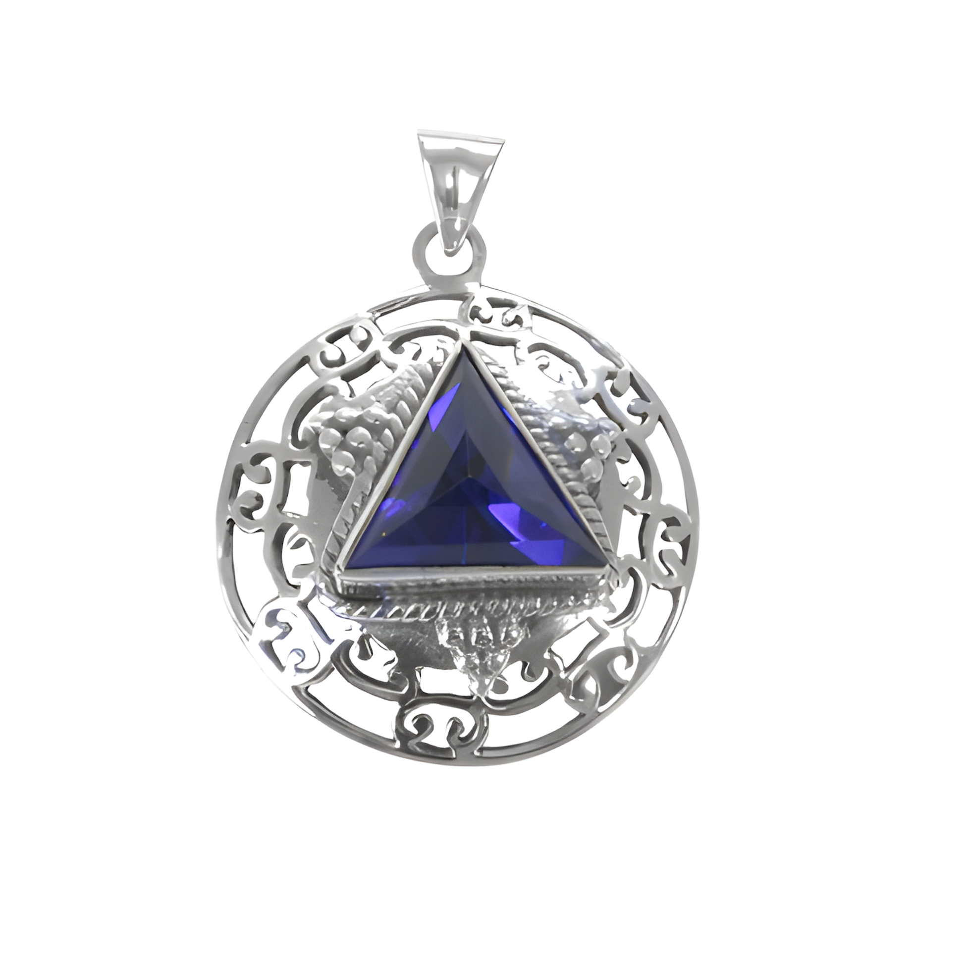 Inkzirconiia Gemstone Silver Pendant