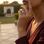 将图像加载到图库查看器中， 925 Silver Gemstone Ring for Women | Statement Jewelry
