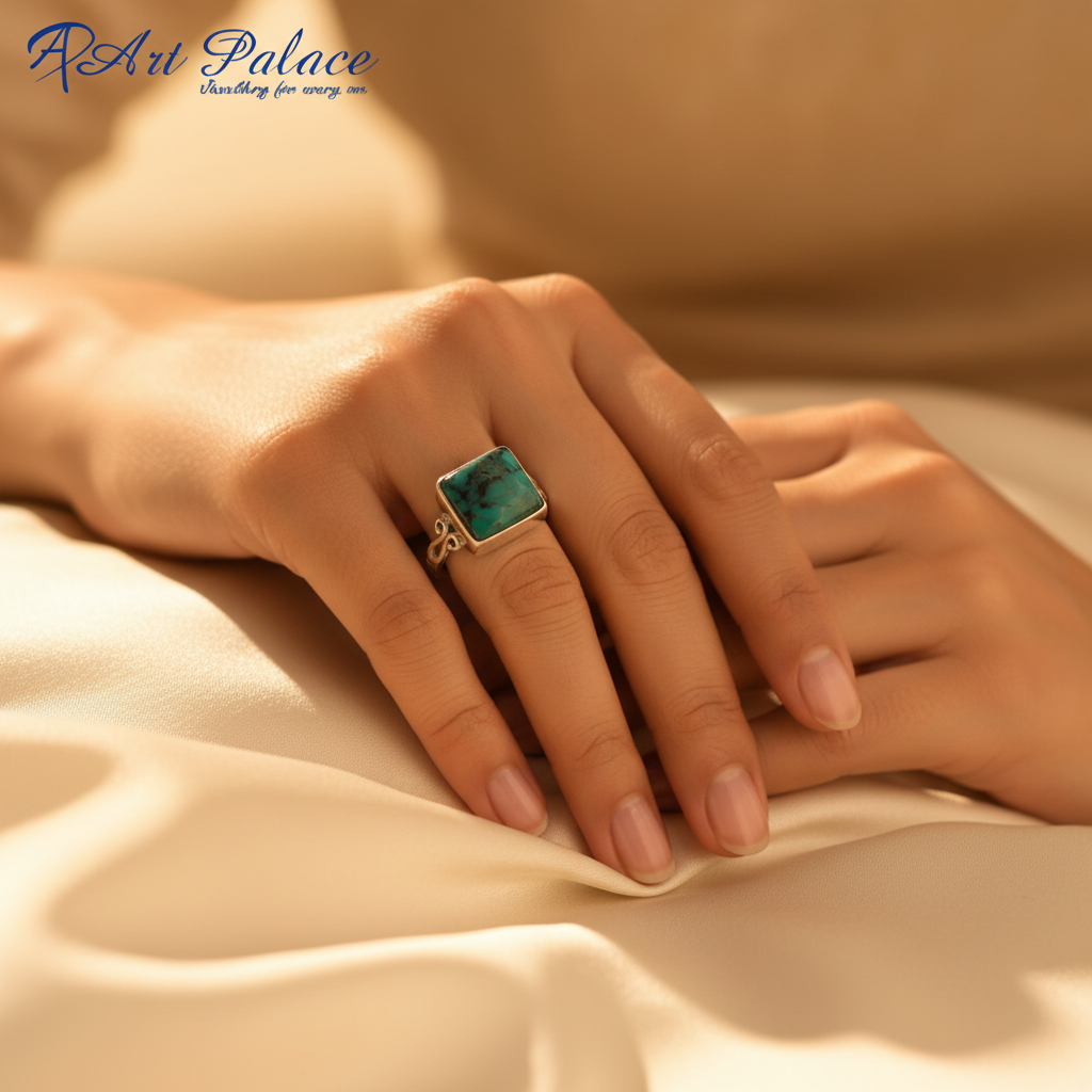 925 Silver Turquoise Stone Ring for Women | Gift Jewelry