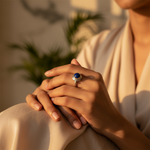 Load image into Gallery viewer, 925 Silver Lapis Lazuli Ring for Women | Gemstone Jewelry

