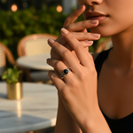 将图像加载到图库查看器中， 925 Silver Onyx Ring for Women | Gemstone Jewelry
