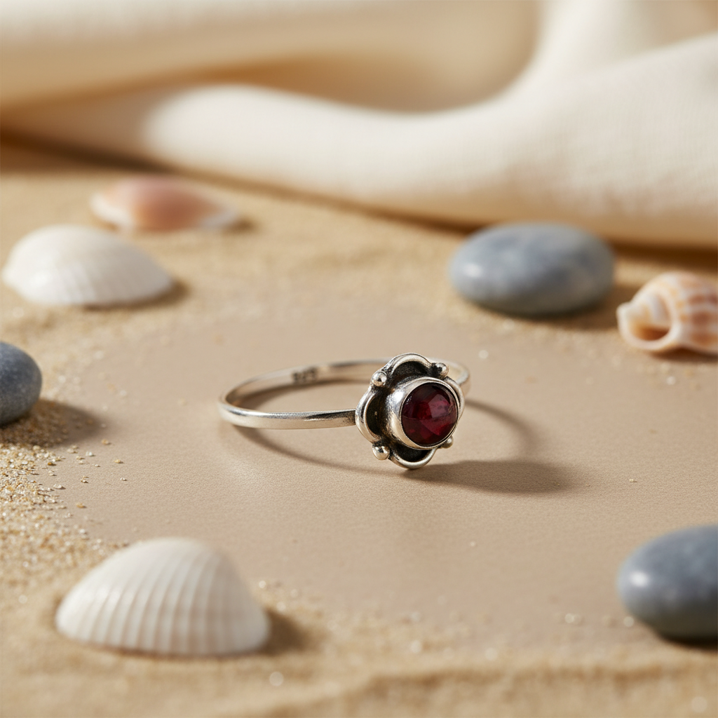 925 Sterling Silver Black Onyx Ring for Women | Gemstone Jewelry