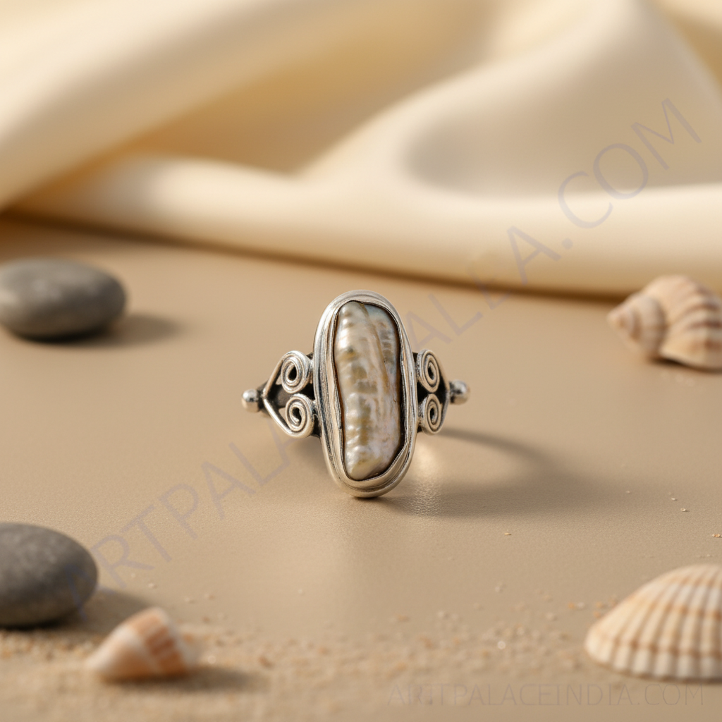 925 Silver Pearl Ring for Women | Statement Jewelry