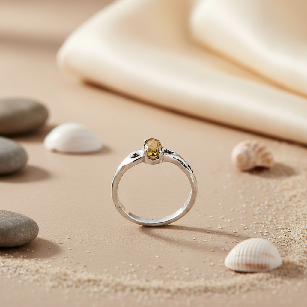 925 Silver Citrine Ring for Women | Gemstone Jewelry