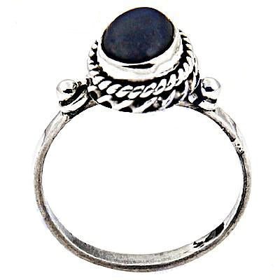 925 Sterling Silver Black Stone Ring for Women | Gift Jewelry