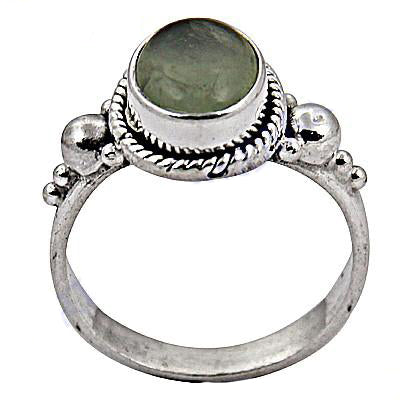 925 silver green gemstone ring for women | gift jewelry