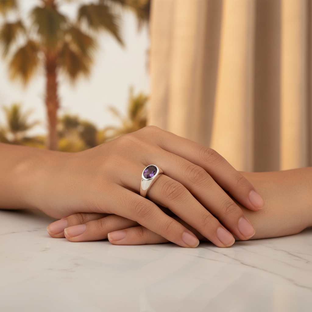 925 Silver Gemstone Ring for Women | Statement Jewelry