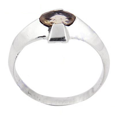 925 Silver Smoky Quartz Ring | Men's Ring | Gift for Him