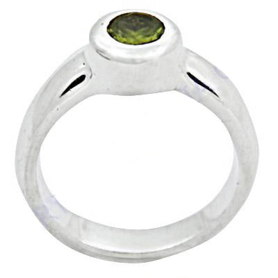 925 Silver Green Gemstone Ring for Women | Daily Wear