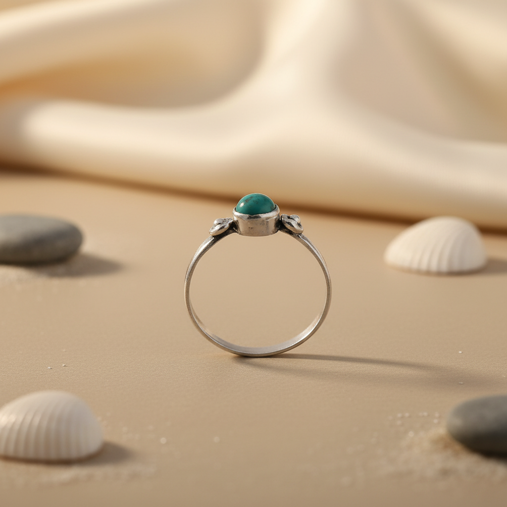 925 Silver Turquoise Ring for Women | Gemstone Jewelry