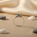 将图像加载到图库查看器中， 925 Silver Turquoise Ring for Women | Gemstone Jewelry
