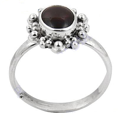 925 Silver Garnet Ring for Women | Gemstone Jewelry