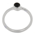 Load image into Gallery viewer, 925 Silver Black Gemstone Ring for Women | Minimalist Jewelry
