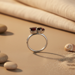 将图像加载到图库查看器中， 925 Silver Garnet Gemstone Ring for Women | Gift Jewelry

