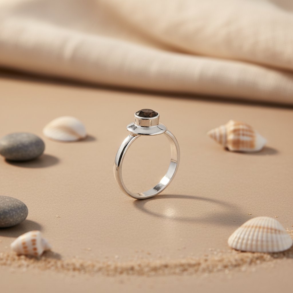 925 Sterling Silver Ring with Gemstone for Women | Gift