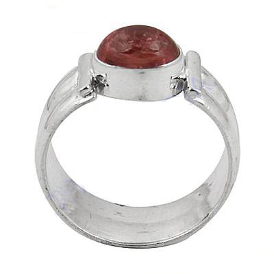 925 Silver Red Gemstone Ring for Women | Daily Wear Jewelry