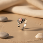将图像加载到图库查看器中， 925 Sterling Silver Rose Quartz Ring for Women | Gift Jewelry
