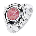 将图像加载到图库查看器中， 925 Silver Rhodochrosite Ring for Women | Gemstone Jewelry
