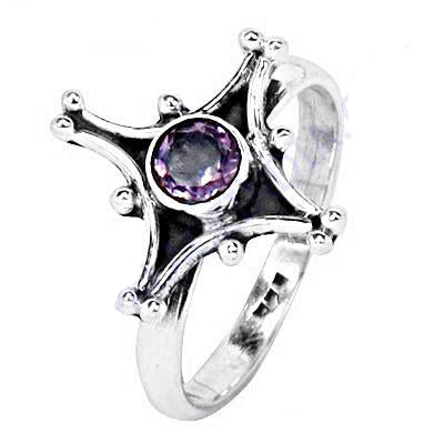 925 silver amethyst ring for women | gemstone jewelry gift