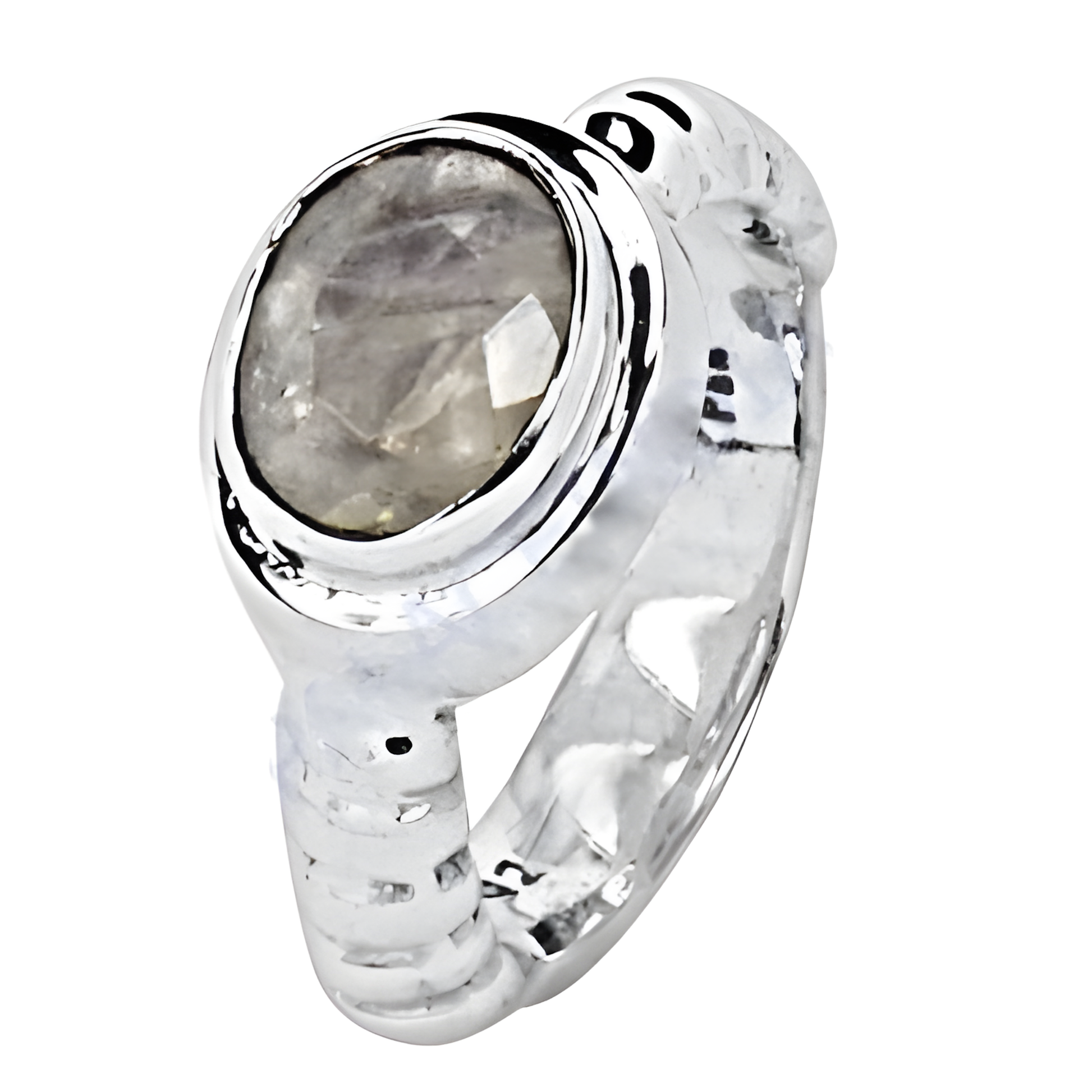 Party Wear Designer Cubic Zirconia Gemstone Silver Ring, 925 Sterling Silver Jewelry